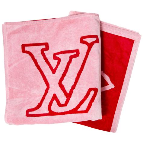 louis vuitton towel pink|Louis Vuitton towel set.